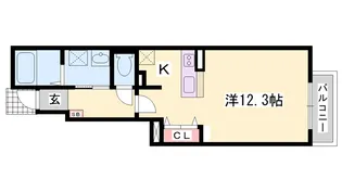 サンセール【1階】の間取り