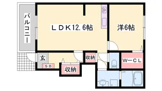 ストリート秋桜Ⅱ【1階】の間取り