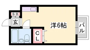 OMレジデンス姫路【304号室】の間取り