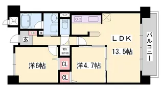 ラフィネ・K【5階】の間取り