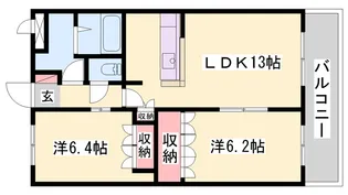 カサミラドールグランデ【201号室】の間取り
