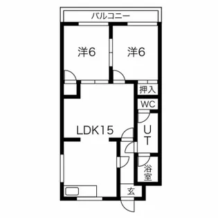 グランコート滝野【303号室】の間取り