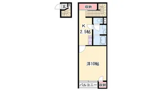 クレイノフィセント ファルコン【201号室】の間取り