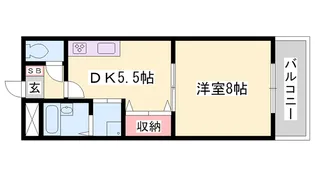 ラフィーヌ上野田【1階】の間取り