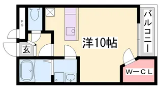 レオパレスGardenPlot【102号室】の間取り