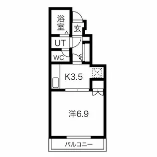 カプラン飾磨Ⅲ【1階】の間取り