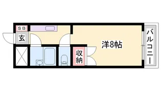 ロッキーコート太子【301号室】の間取り