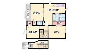 ドミールディオン【2階】の間取り