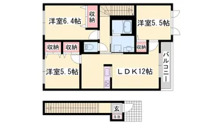 アゼリア宮上C棟【2階】の間取り