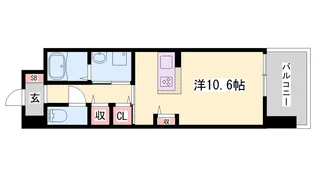 クレール姫路Ⅱ【303号室】の間取り