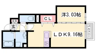 PARC MIDI【1階】の間取り