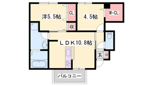 ヴィラ・フォレスティア【1階】の間取り
