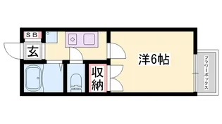 OA FLAT御立中【2階】の間取り
