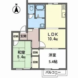 パレコスモス【B102号室】の間取り