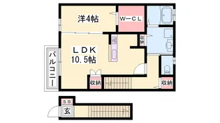 オーシャン三条【2階】の間取り