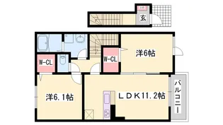 リビエールⅡ【2階】の間取り