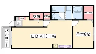 ネオロイヤルB【104号室】の間取り