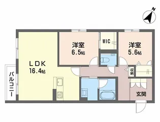 カーサグラス エステ【1階】の間取り