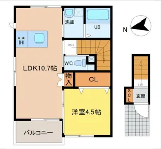 ラグーナ坂元【1階】の間取り
