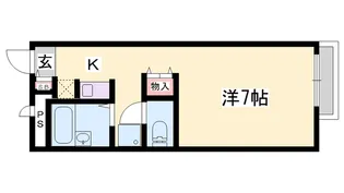 レオパレスTheNewMillennium【102号室】の間取り