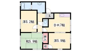 フレグランス愛【201号室】の間取り