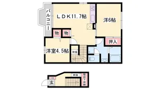 グレイスフルフィールドⅡ【2階】の間取り