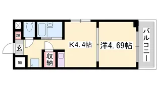 土井ハイツ北条口【205号室】の間取り