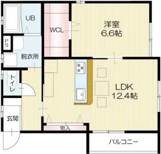 エレア—ジュ東姫路駅前2【201号室】の間取り