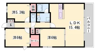 ブラン ジュール【2階】の間取り