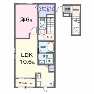 エレマスタ【2階】の間取り