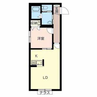 エンカーサ加古川駅北【105号室】の間取り