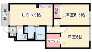 コンフォート佐良和Ⅱ【1階】の間取り