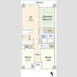 AMA TERRACE KAMAE【4階】の間取り