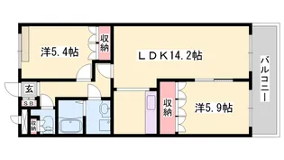 GRANBEL ITOH【2階】の間取り