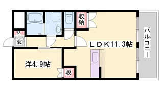 フェリシデーデ【1階】の間取り