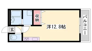 グリーンコート野里【2階】の間取り