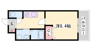 メルベージュ【203号室】の間取り