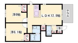 Sakura Suites【1階】の間取り