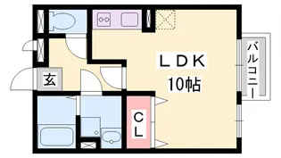パークハイム吾妻【206号室】の間取り