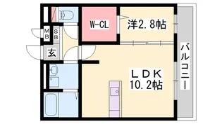 ラベニール【3階】の間取り