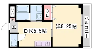 ヴァンクレールⅠ【5階】の間取り