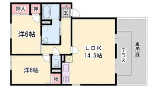 セリーヌヴィレッジ A【1階】の間取り