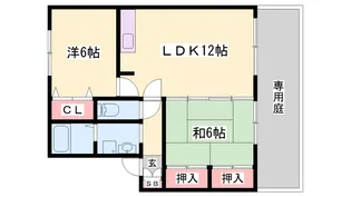 ツインズ・スクエアA棟【101号室】の間取り