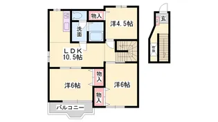 ガーデンハイムN【2階】の間取り