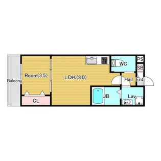 ジーメゾンエトワール東加古川【1階】の間取り