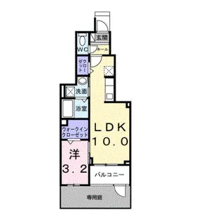 アンサードリーム加古川【1階】の間取り
