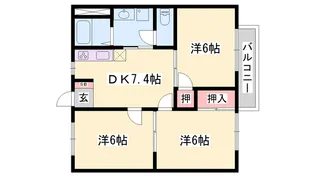 エルガーデン【2階】の間取り