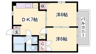 エスポワールドミール【2階】の間取り
