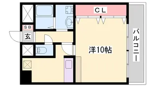 東今宿中村コーポ1【4階】の間取り