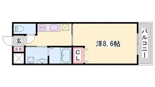 シャインキャッスル【2階】の間取り